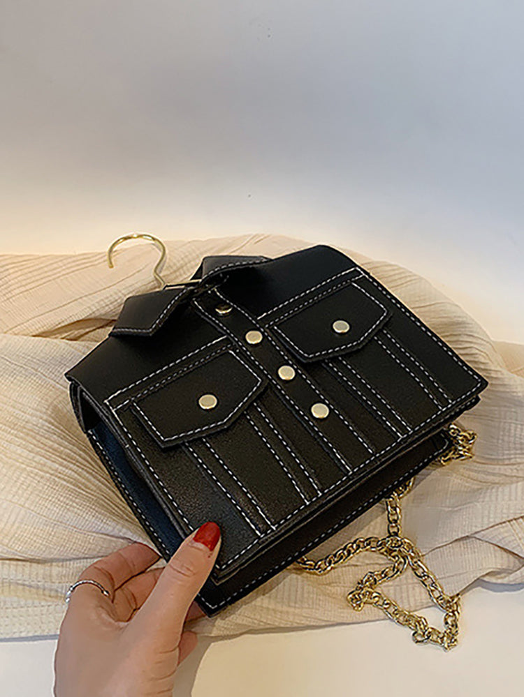 Shrit Stitch Detail Bag - ECHOINE