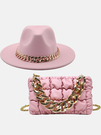 Chain Bag and Matching Hat Set - ECHOINE