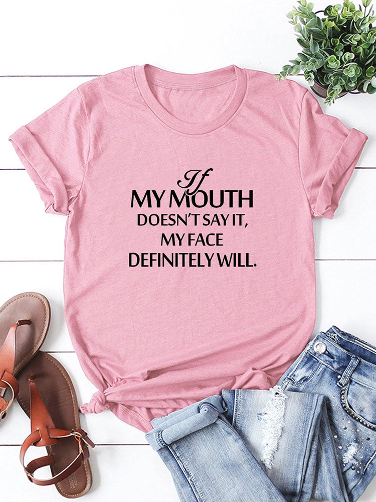 My Mouth Doesn't Say It Tee - ECHOINE