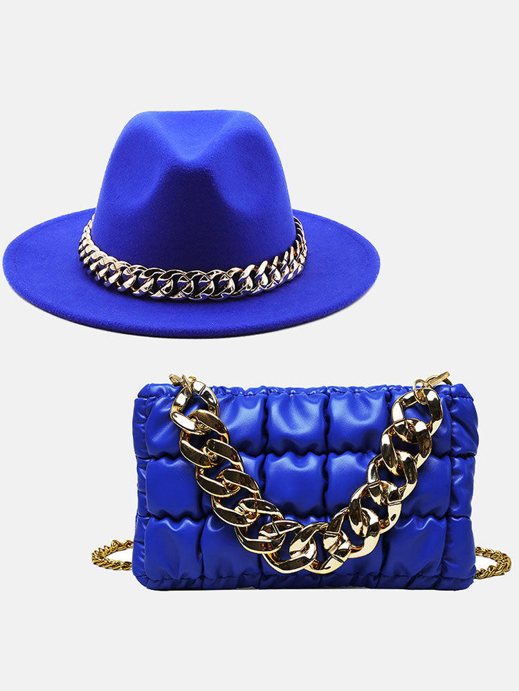 Chain Bag and Matching Hat Set - ECHOINE