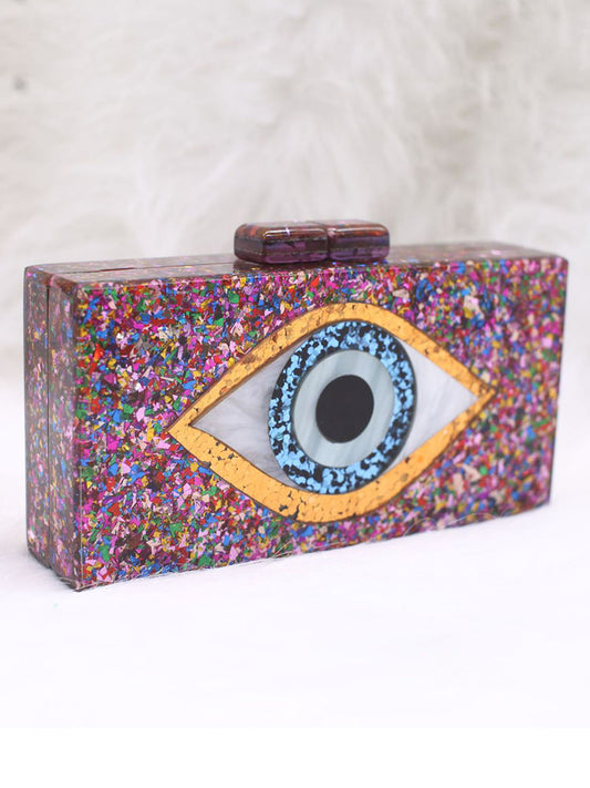 Colorblock Eye Box Bag - ECHOINE