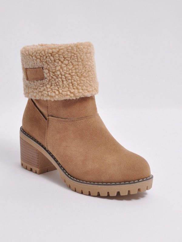 Ankle Fur Lined Snow Boots - ECHOINE
