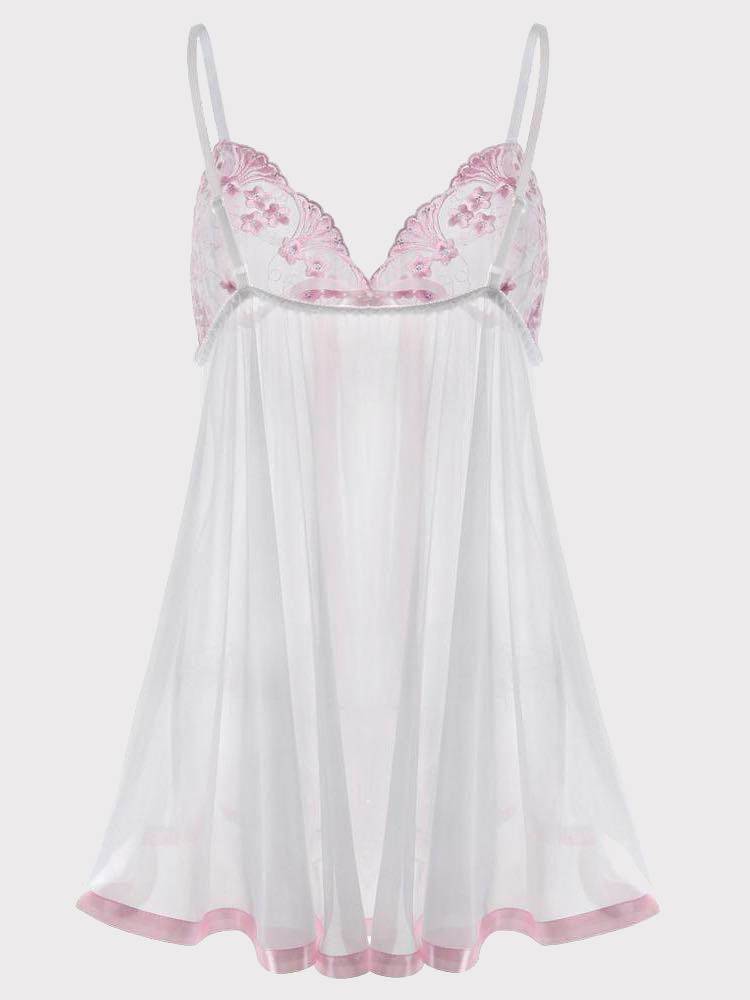 See Through Lace Babydoll Lingerie - ECHOINE