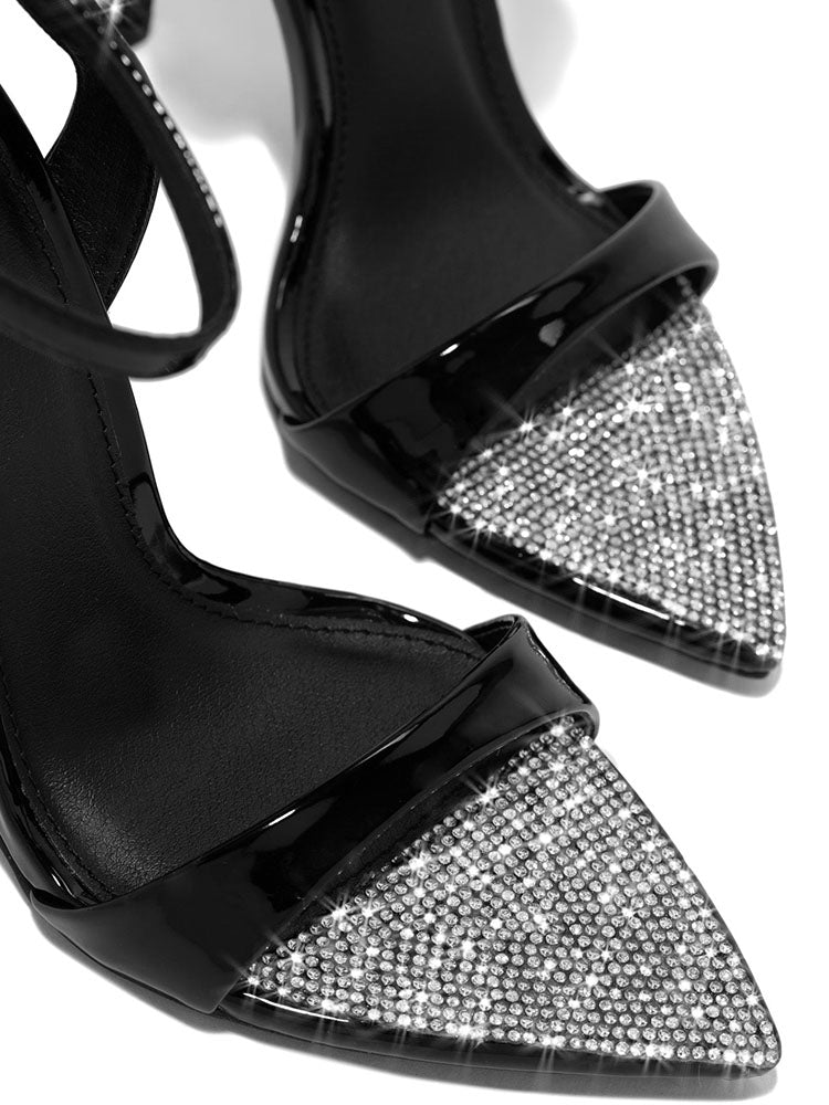 Rhinestone Pointed Toe Heels â ECHOINE