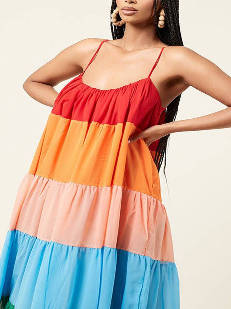 Rainbow Bella Maxi Dress - ECHOINE